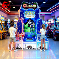 Máquina recreativa de escalada interior para 2 jugadores, operada con monedas, con sistema de tirar de cuerda y premio de tickets, directo de fábrica, para centros comerciales y FEC, personalizable