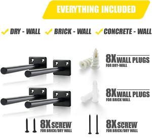 Kệ chân đế tự <span class=keywords><strong>l</strong></span>àm tùy chỉnh bán buôn Móc <span class=keywords><strong>L</strong></span> hỗ trợ gang thép treo tường Heavy Duty nổi kim loại kệ chân đế - Product Image 4