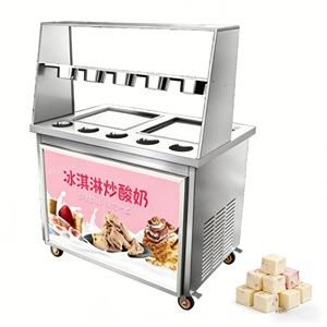 Machine à yogourt glacé commerciale sur pied en acier inoxydable, certifiée Energy Star, multi-tension, facile à utiliser pour les snack-bars - Product Image 3