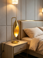 Fabricant OEM/ODM, lampe de table LED créative en forme de larme, à intensité variable, taille et couleur personnalisables, lampe de bureau en métal, garantie de 2 ans
