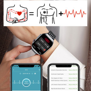 Orologio Smart 2025 alla Moda Impermeabile per Uomo e Donna Compatibile con Android e <span class=keywords><strong>iOS</strong></span> con Monitoraggio ECG PPG HRV e Temperatura - Product Image 4