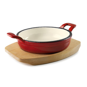 Mini casseruola rotonda Magma Red con manici per cuocere e servire - Product Image 1