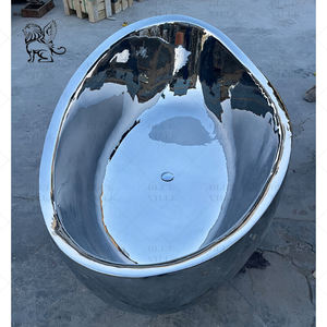 Decorazione per la casa moderna di Design mobili da bagno Mertal vasca da bagno specchio in acciaio inox lucidato bagno di ammollo - Product Image 3