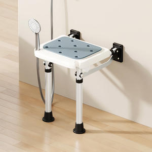 Siège mural pliant pour personnes âgées et femmes enceintes, sans obstacle, pour salle de bain, douche et toilettes, chaise de sécurité murale, tabouret de bain - Product Image 3