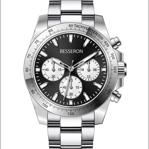 Reloj de Hombre de Alta Gama con Movimiento Cronógrafo Japonés, Correa Clásica de Acero Inoxidable, Relojes de Lujo para Hombre - Product Image 4