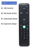 Nuevo Control Remoto de TV de 28 Teclas, Negro, Código Fijo, Aprendizaje de Comandos, para Smart TV LED Android, con Control por Voz para Domótica