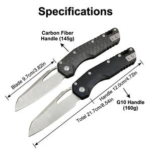 Coltello <span class=keywords><strong>Buck</strong></span> in Acciaio M390 e Fibra di Carbonio, Coltello <span class=keywords><strong>Buck</strong></span> 110 Obsidian, Utensile Premium EDC - Product Image 2