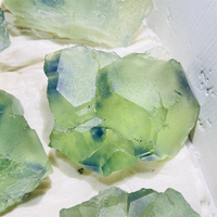 Offre Spéciale : Échantillon Minéral de Pierre Brute de Haute Qualité pour Décoration Intérieure – Fluorite Phantôme Bleue Naturelle, Idéale pour un Cadeau