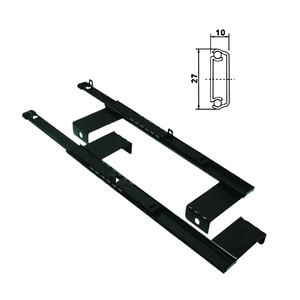 Rail de glissières de clavier d'ordinateur de 35 mm glissière de clavier de canal télescopique en acier laminé à froid de 14 pouces - Product Image 6