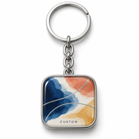 Porte-clés personnalisé avec photo abstraite, logo de marque, cadeau promotionnel direct, fournisseur en gros, fabricant de porte-clés
