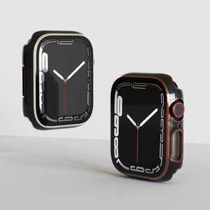 Étui rigide Compatible avec <span class=keywords><strong>Apple</strong></span> watch 7 41mm 45mm avec protecteur d'écran en verre trempé Ultra-mince HD couvercle de protection transparent - Product Image 2