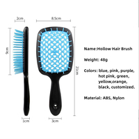 Lyder Nouvelle Brosse de massage laser pour cuir chevelu, échantillon gratuit, logo personnalisé, brosse de douche ventilée, brosse démêlante et coiffante en ABS