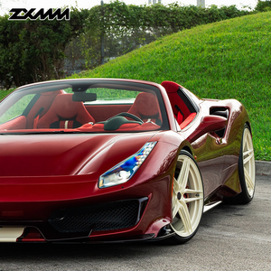 Jantes de voiture personnalisées forgées <span class=keywords><strong>en</strong></span> une seule pièce, couleur or <span class=keywords><strong>champagne</strong></span>, 5x114.3 5x130 5x120 pour BMW M3 M5 Ferrari Benz Corvette, 17-26 pouces, Mustang - Product Image 4