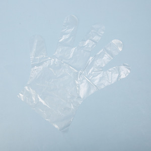 Yuankang disposable <b>film</b> gloves, transparent PE thickened surgical examination gloves, household gloves, 100 pieces/pack - Product Image 1