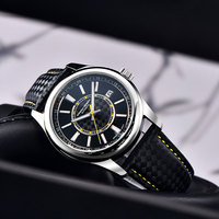 Montre mécanique PAGANI DESIGN NH35 automatique de luxe pour homme, en acier inoxydable, 40 mm, 10 bars de résistance à l'eau, bracelet en cuir