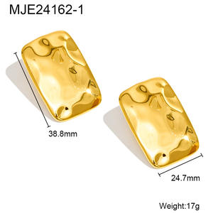 CAIOOCHE - Pendientes <span class=keywords><strong>de</strong></span> Acero Inoxidable al por Mayor, Estilo Francés Vintage, Pendientes <span class=keywords><strong>de</strong></span> Botón Cuadrados y Rectangulares <span class=keywords><strong>de</strong></span> Moda para Mujer - Product Image 3