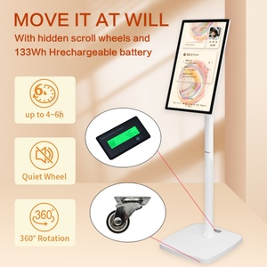 โทรทัศน์พกพาแบบอินเทอร์แอคทีฟขนาด 27 นิ้ว พร้อมจอสัมผัส LCD ความละเอียด 1980P หมุนได้ พร้อมระบบ Android 12 และหน้าจอสัมผัสแบบพกพา - Product Image 2