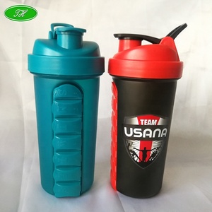 خلاط ملون بالجملة رخيص أبيض شفاف مع خلاط كرة بلاستيكية معدنية - Product Image 6