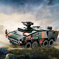 Wange 3510-3517 Askeri Ekipman Serisi Zırhlı Tank MOC Modeli Yapım Bloğu Oyuncak Seti Süsleri Erkek Çocuk Oyuncağı