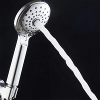 Pommeau de Douche Économiseur d'Eau Chromé pour Hôtels, Jet Puissant, Basse Pression, Sortie Unique, Multifonctions