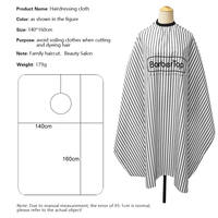 BARBERMAX Capes de Barbier Personnalisées en Polyester Pongee Blanc avec Logo sur Mesure, Taille Ajustable par Boutons-Pression, Antistatiques et Confortables – Vente en Gros Direct Usine