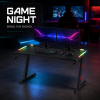 Bureau de jeu AOR, tables de jeu en MDF, structure en métal en forme de Z, montage facile, multifonctionnel, durable, convertible, vente en gros d'usine