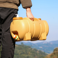 Seau à eau portable de 20 litres (5,3 gallons) avec petite bouteille et robinet, idéal pour le camping en plein air et les excursions barbecue
