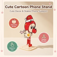 Support de téléphone en acrylique transparent, réglable en hauteur, gravé au laser avec logo personnalisé, faible MOQ, idéal pour les cadeaux de Noël et les fêtes, personnalisable OEM