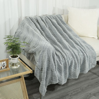 Couverture personnalisée OEM ODM - Design 3D élégant, couverture super douce et confortable, couverture épaisse en peluche pour adolescentes, femmes, canapé, lit