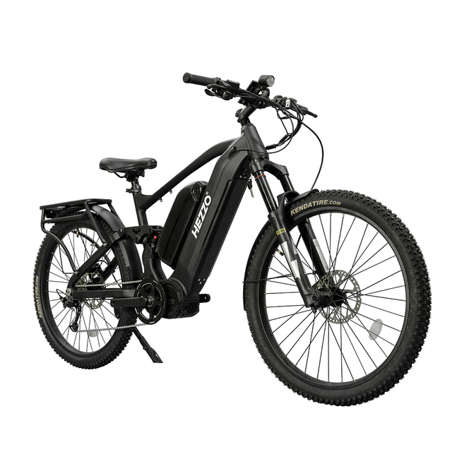HEZZO Ebike BAFANG M620 MID DRIVE 52V 1000W Peak 1500W Electric Mountain Bike 40Ah Dual Batteries 160Km Range DNM Hybrid Emtb