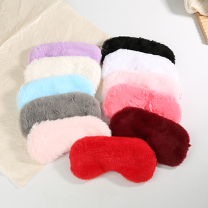 Masque de sommeil en fausse fourrure douce et confortable, bloquant la lumière, motif animal en peluche, idéal pour la maison - Product Image 1