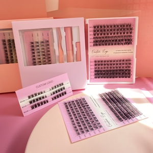 Extensiones de Pestañas Individuales DIY, Adhesivo y Sellador para Pestañas en Racimo, Pestañas Segmentadas Curva C y D, Kit de Pestañas Pre-cortadas DIY, Marca Privada - Product Image 5