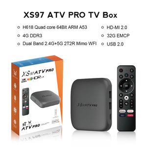 Commercio all'ingrosso Private Label XS97 ATV PRO Android12 sistema <span class=keywords><strong>TV</strong></span> 2.4G/5G Wifi tvbox <span class=keywords><strong>Prime</strong></span> compatibile <span class=keywords><strong>Video</strong></span> con le nuove tendenze all'ingrosso - Product Image 6