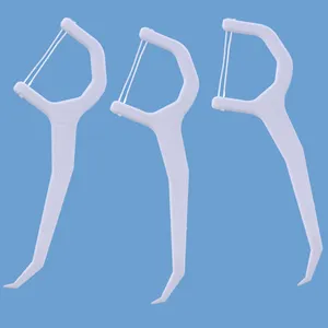 Op Maat Gemaakte Tandheelkundige Flosser-Stick Met Mint-Smaak Dubbele String Twin-Line Tandfloss-Plectrums