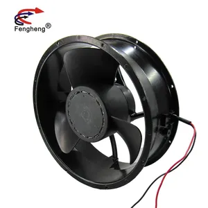 25489 dc 12 volts 24v 48v, ventilador de refrigeração axial de 254mm alto fluxo de ar, motor sem escova, ventilador da máquina de impressão a laser