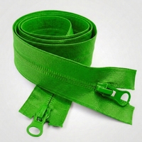 Fermeture éclair longue réversible à glissière continue en nylon TPU noir écologique, étanche, à verrouillage automatique, avec logo personnalisé sur les dents