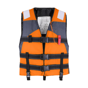 Gilet de sauvetage marin durable avec bandes réfléchissantes à forte flottabilité pour le sauvetage d'urgence et le sauvetage aquatique - Product Image 1