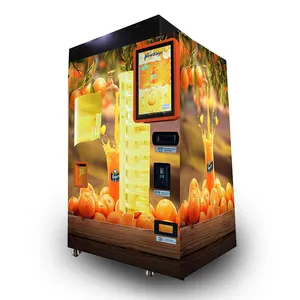 Fábrica vendedora inteligente, 2023 fresca máquina de venda de suco de laranja apertada