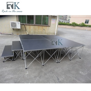 Pasamanos de escalera de escenario cuadrado inteligente de aluminio de fácil instalación duradero para venta al por mayor o alquiler - Product Image 5