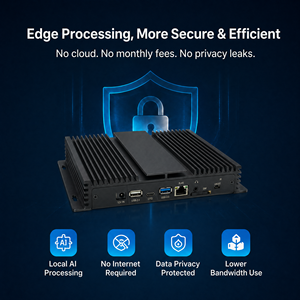 กล่อง AI 16 ช่องสัญญาณ 6Tops เซิร์ฟเวอร์อุตสาหกรรมสำหรับการวิเคราะห์ 8GB RAM/64GB หน่วยความจำ สำหรับการตรวจสอบภาพในโรงงาน รองรับการใช้งานพร้อมกันได้สูง - Product Image 2