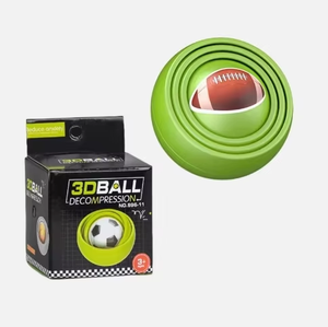 Descompresión Stress Reliever Squeeze Toy Ball 3D <span class=keywords><strong>Infinite</strong></span> Flip Descompresión Ball Baloncesto Spinner Juego de fútbol para niños - Product Image 3