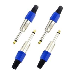 Conector de Audio y Video Mono de 6.35mm para Montaje en Panel con Aislamiento en Colores Azul, Verde, Rojo, Amarillo y Negro - Product Image 2