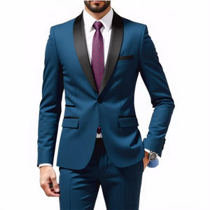 Traje de hombre de 2 piezas con solapa chalera, corte ajustado, para boda, esmoquin blanco, para padrinos de boda, venta al por mayor - Product Image 5