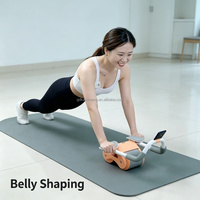 Rueda Abdominal con Rebote Automático para Entrenamiento Muscular en Casa, para Hombres y Mujeres Adultos, Ejercicio Deportivo