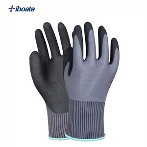 Oxmoor Gants <span class=keywords><strong>de</strong></span> travail antidérapants Gants <span class=keywords><strong>de</strong></span> manutention en nitrile brossé, huile et nylon résistant à l'usure - Product Image 2