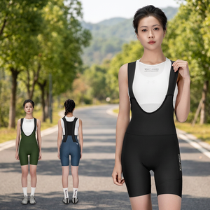 Cuissard de cyclisme pour femme WEST BIKING, respirant, coupe ajustée, antidérapant, réfléchissant, séchage rapide, avec coussinets en gel haute densité, en nylon et élasthanne - Product Image 3