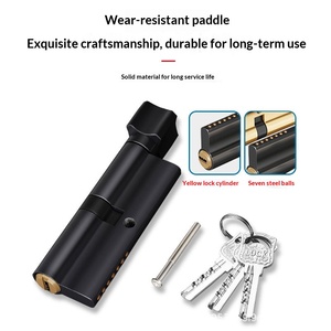 Serrure électrique à mortaise petite 70/75/80 pour portes en bois, usage domestique universel chambre à coucher, noir/doré/argent brossé - Product Image 4