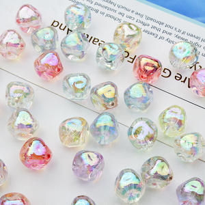 2025 DIY UV-Coated Transparent Irregular-Shaped FIG <b>Beads</b> Lucite Handmade Accessories Bracelets Mobile Acrylic <b>Plastic</b> Lucite - Product Image 3