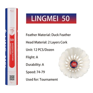 Lingmei <span class=keywords><strong>Badminton</strong></span> pour la formation pour volant de <span class=keywords><strong>badminton</strong></span> professionnel Lingmei <span class=keywords><strong>50</strong></span> - Product Image 6
