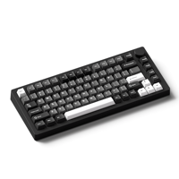 Teclado Mecánico de Aluminio de 82 Teclas, Totalmente Ensamblado, Desmontable Rápidamente, con Perilla, para Juegos RGB 5.0, para M1 V5, Negro y Plateado